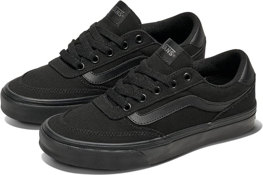 Vans Women's Brooklyn Ls Sneakers Shoes Textile VN000D7UBKA Black Low Top