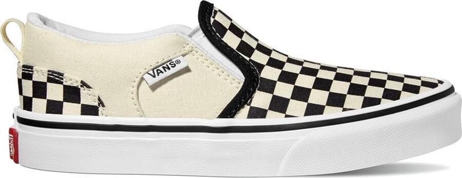 Vans YT Asher (CHECKERS) BLACK NATURAL