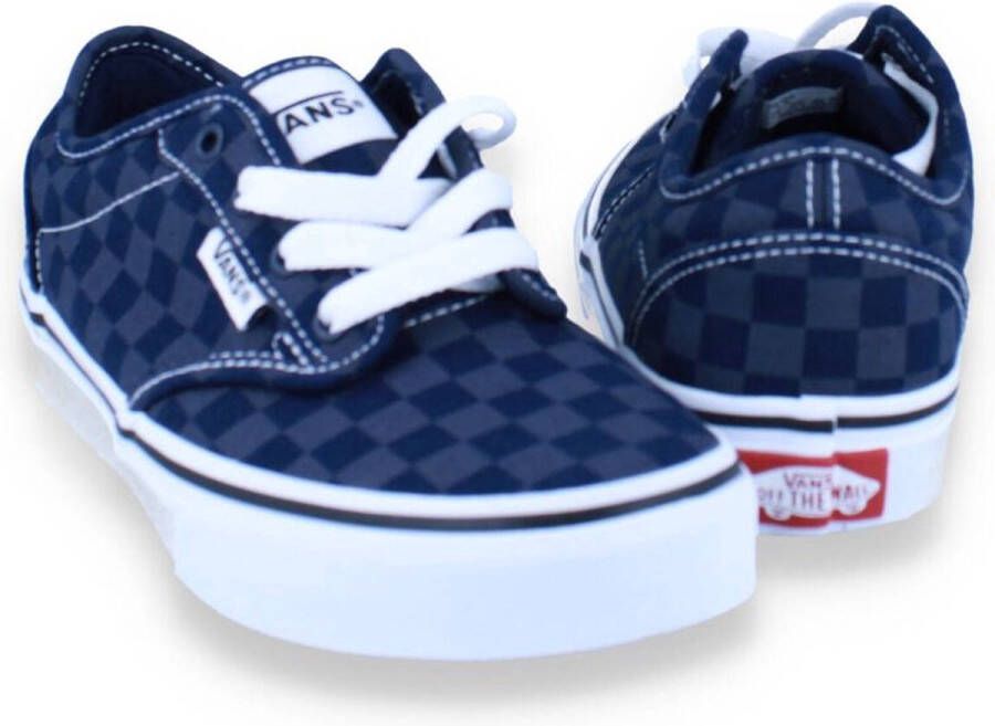 Vans Uni YT Atwood Tonal Check Dress Blues BLAUW