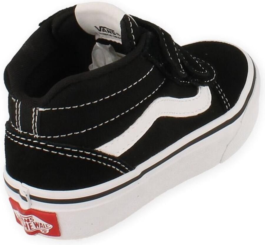 Vans YT Ward Mid V (SUEDE CANVAS)BLACK WHITE Sneakers Unisex - Foto 2
