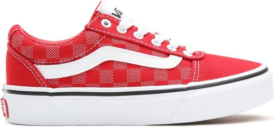 Vans YT Ward Sneakers Checker Dot Red White