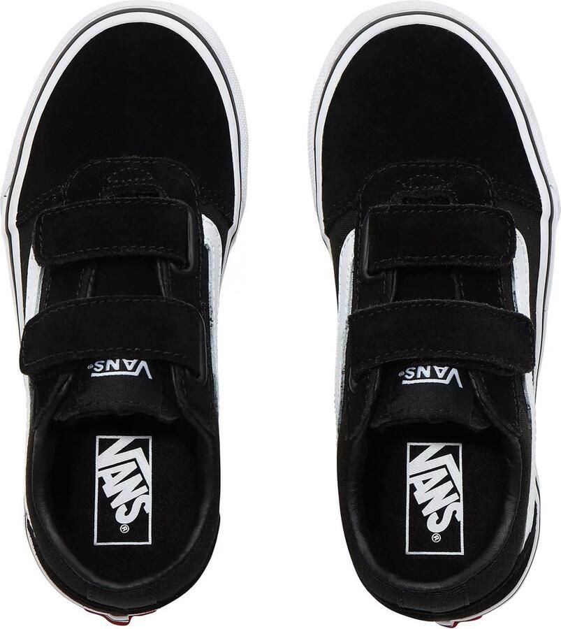 Vans Youth Ward V Suede Canvas Jongens Sneakers Black White - Foto 3