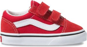 Vans Old Skool Kids Velcro Racing Red True White