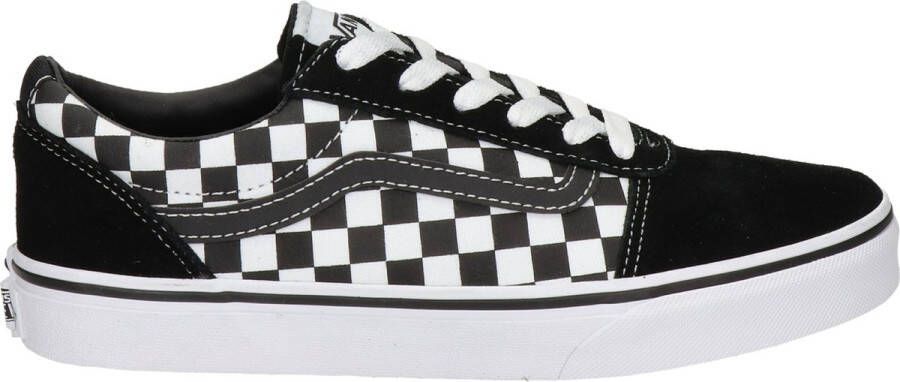 Vans Ward Checkered Heren Sneakers Black True White
