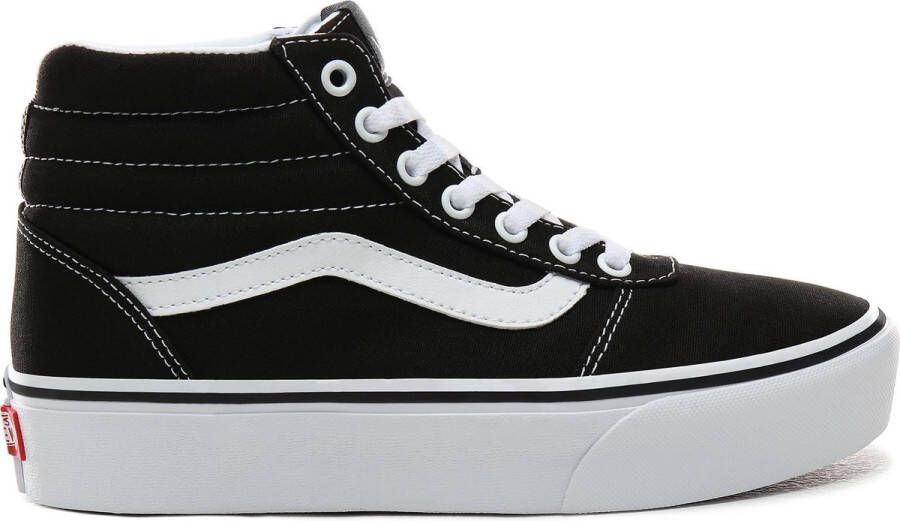 Vans Ward Hi Platform Dames Sneakers (Canvas) Black True White