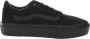 Vans Ward Platform Dames Sneakers (Canvas) Black Black - Thumbnail 1