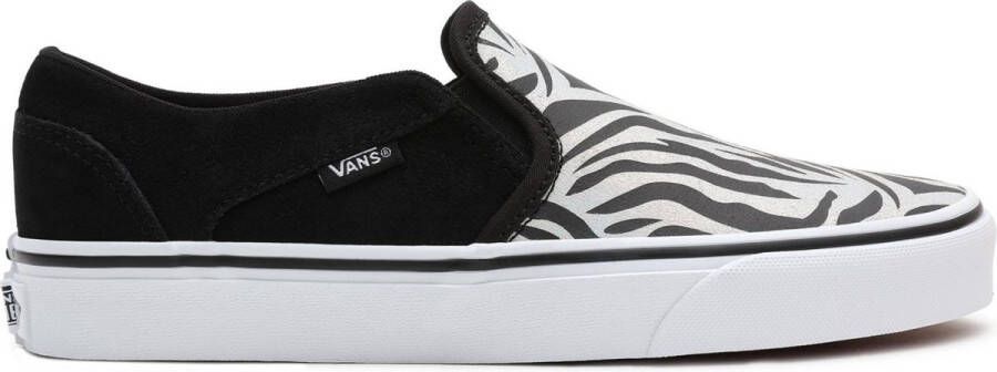 Vans WM Asher Dames Sneakers 40 Metallic Zebra Black White