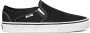 Vans WM Asher Dames Sneakers Canvas Black White - Thumbnail 1