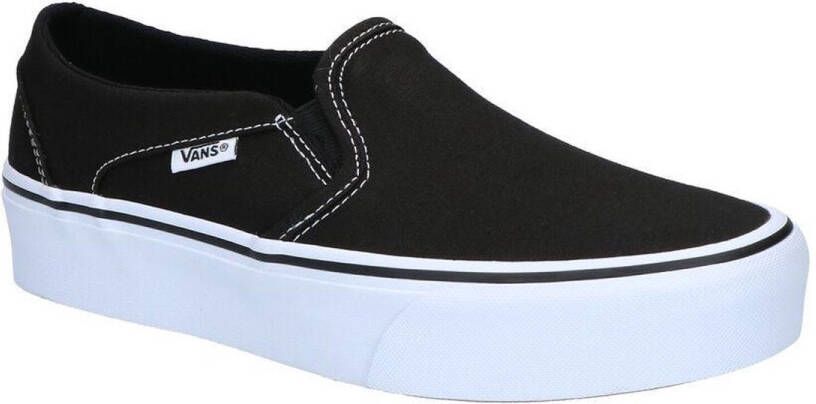 Vans Asher Platform Canvas Dames Sneakers Black