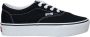 Vans Doheny Platform Canvas Dames Sneakers Black White - Thumbnail 4