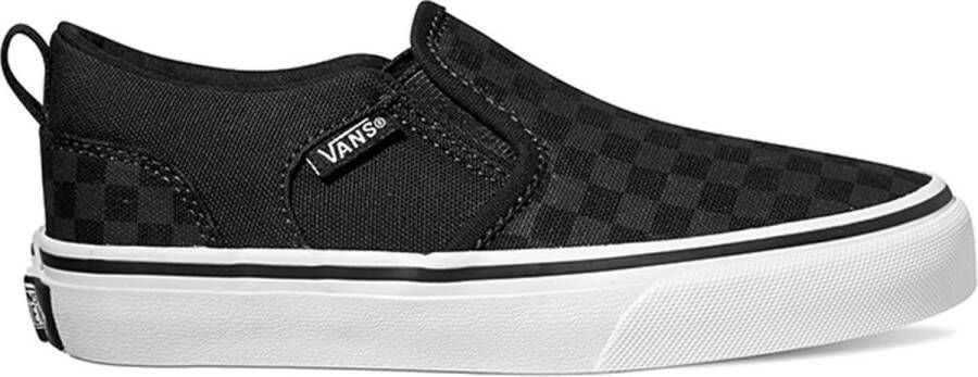 Vans Youth Asher Checker Sneakers Black Black