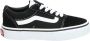 Vans Yt Ward Sneakers (Suede Canvas)Black White - Thumbnail 7
