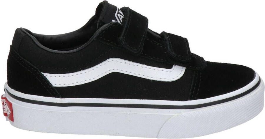 Vans Youth Ward V Suede Canvas Sneakers Black White