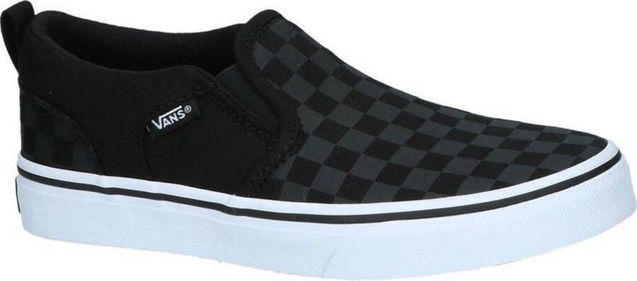 Vans Youth Asher Checker Sneakers Black Black