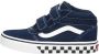 Vans YT Ward V Checker Sidewall Dress Sneaker Blauw - Thumbnail 1