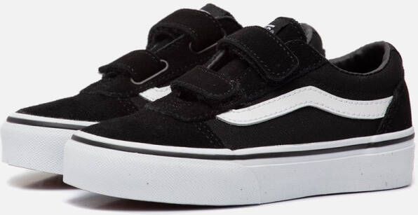 Vans Youth Ward V Suede Canvas Sneakers Black White - Foto 2