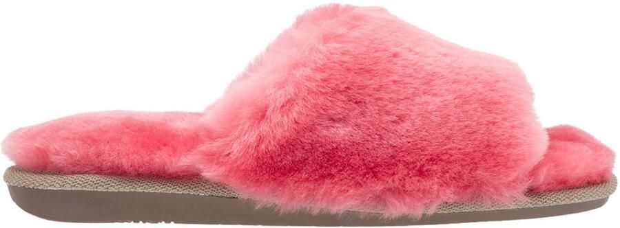 Vanuba ANOA Serie Dames Pantoffels Chocolade Ovczenwol Boho Ontwerp