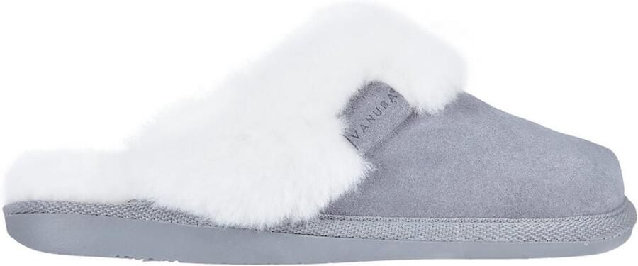 Vanuba Cashmere Dames Pantoffels Popielato Wit