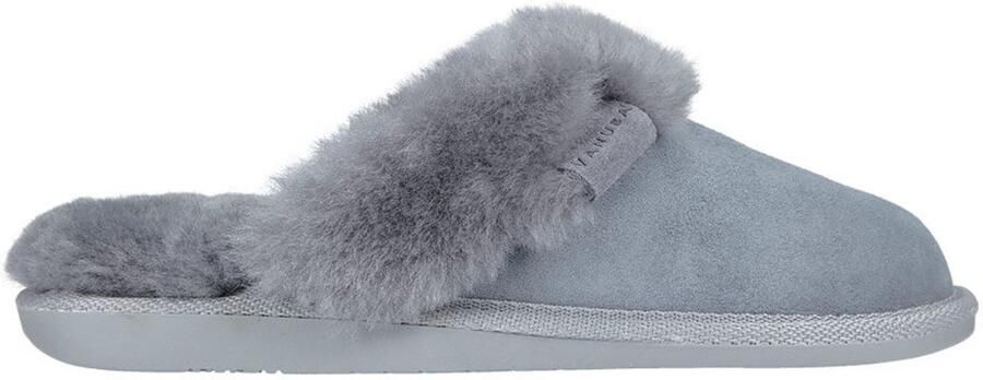 Vanuba Cashmere Serie Pantoffels Popiel Natuurlijke Schapenvacht