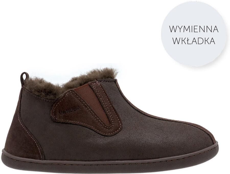 Vanuba Columbia Dames Pantoffels Bruin Ergonomische Wreef Verzachtende Gel