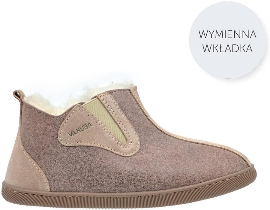 Vanuba Columbia Serie Dames Pantoffels Beige Wit Ovwcsh Keerbare Ergonomische Zol