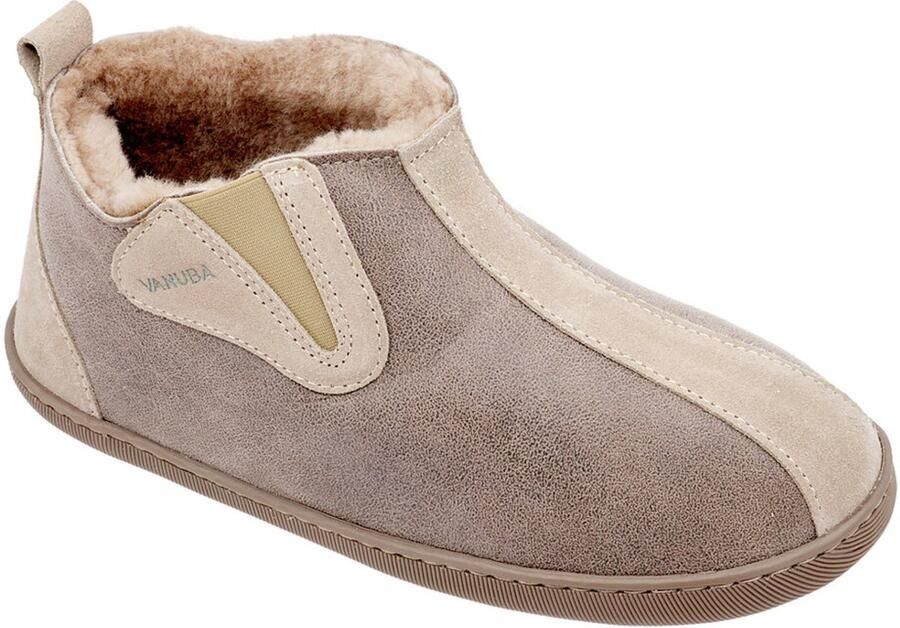 Vanuba Columbia Sloffen Beige Schapenwol Inlegzool Ultra Zachte TP Gel
