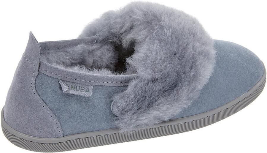 Vanuba Cormo Dames Sloffen Popielate Wol Vacht Thermokauczuk Zolen