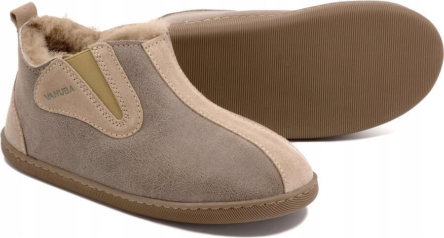 Vanuba Dames Pantoffels Leer Wol Rits 37 Warm & Comfortabel