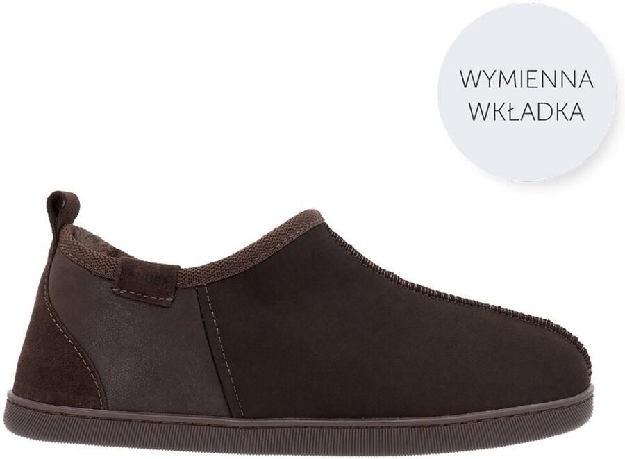 Vanuba Dorper Heren Pantoffels Uitneembare Wollen Binnenzool Ergonomische Pasvorm