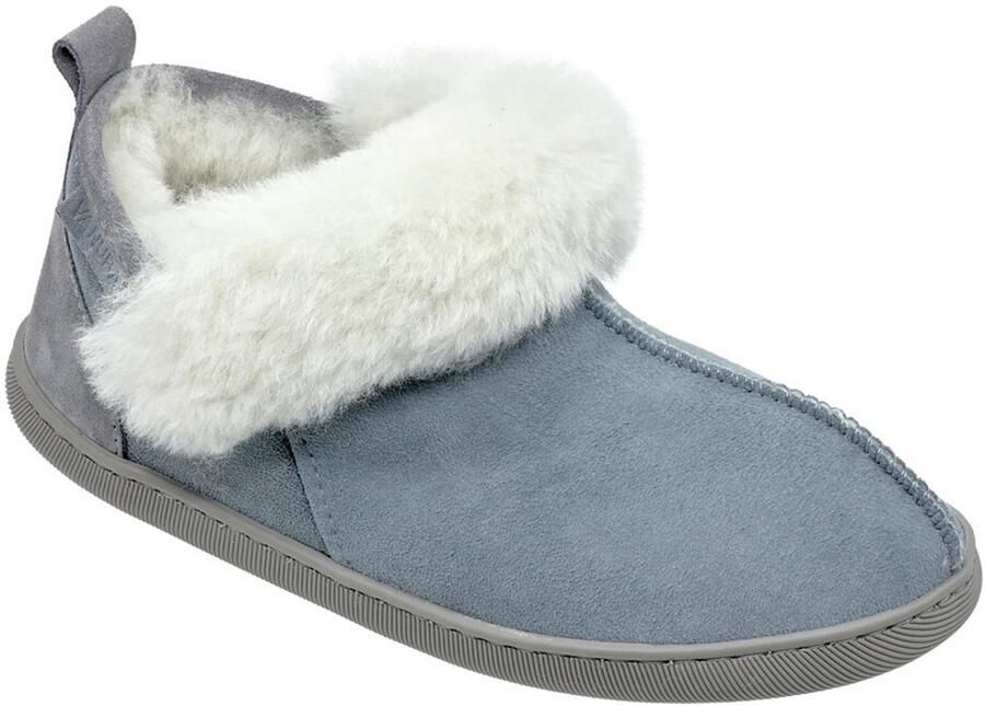 Vanuba Karayaka Dames Sloffen Uitneembare Wollen Inlegzool Brons Ecologisch