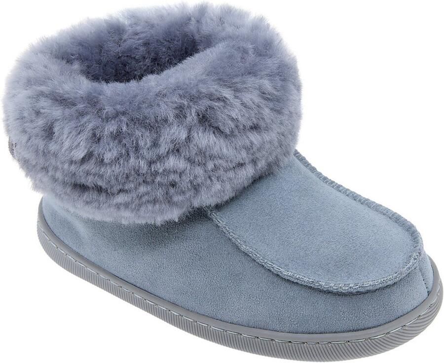 Vanuba Peppin Luxe Kinder Pantoffels 100% Natuurlijk Schapenleer & Wol Handgemaakt Scandinavisch Design Anti-slip Zool Beige