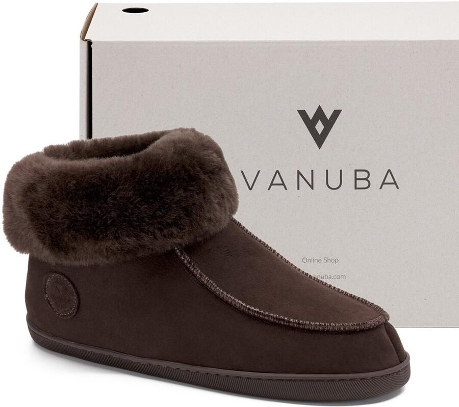 Vanuba Peppin Heren Pantoffels Grijs Afneembare Inlegzool