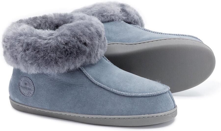 Vanuba Peppin Sloffen Bruin Schapenleer Milieuvriendelijk