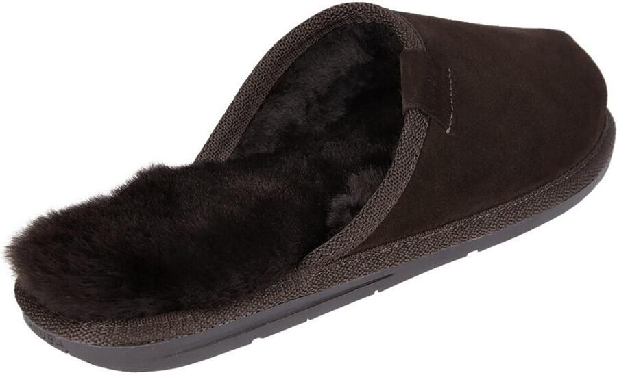 Vanuba Soay Leren Pantoffels Zwart Oorspronkelijk