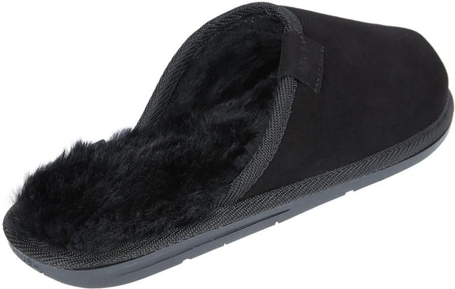 Vanuba Soay Bruine Leren Pantoffels Wol Voering