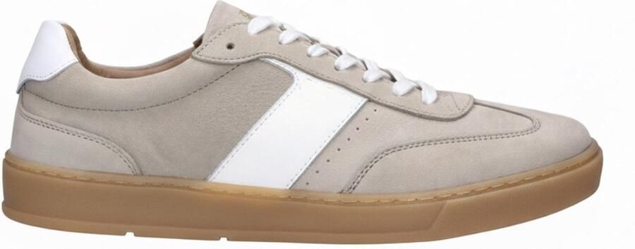Vaton gregroy sneakers heren beige wit leer