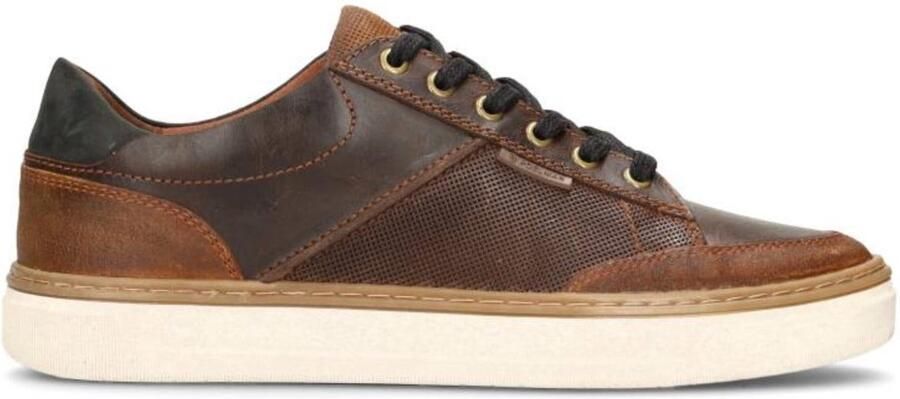 PS Poelman Philos leren veterschoenen bruin