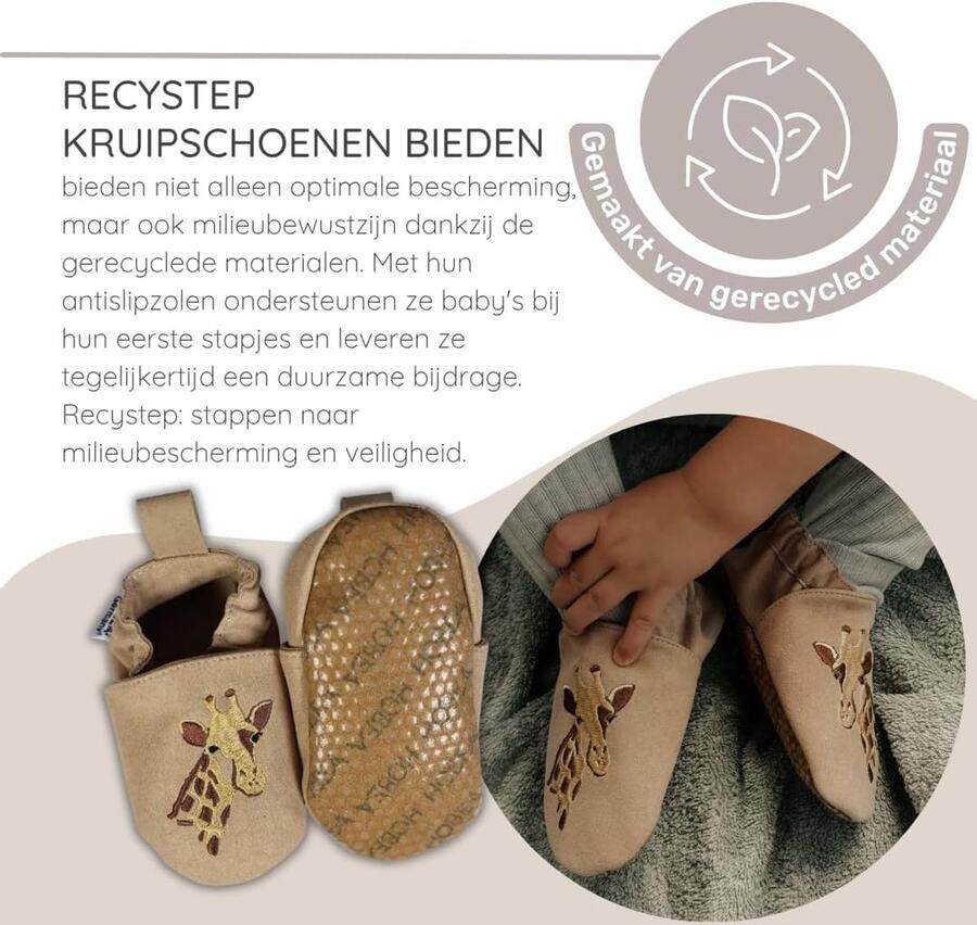 Veganistische kinderschoenen RecyStep van gerecycled materiaal