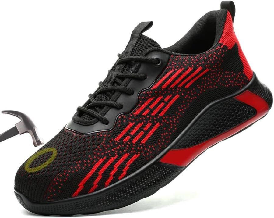 Werkschoenen met stalen neus antislip