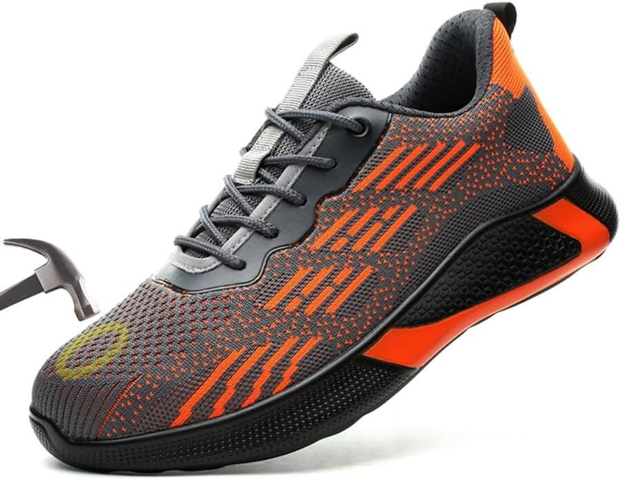 Werkschoenen met stalen neus antislip