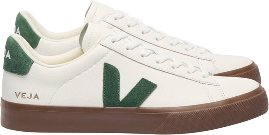 Veja Campo leren sneakers wit groen - Foto 2