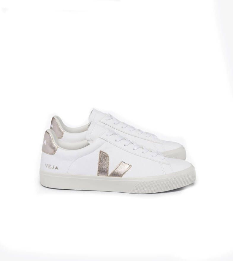 Veja Multicolore Leren Sneakers Wit Platine White Dames - Foto 3