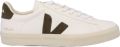Veja Leather Sneakers with ChromeFree Leather and Rubber Sole Lace-up - Wit