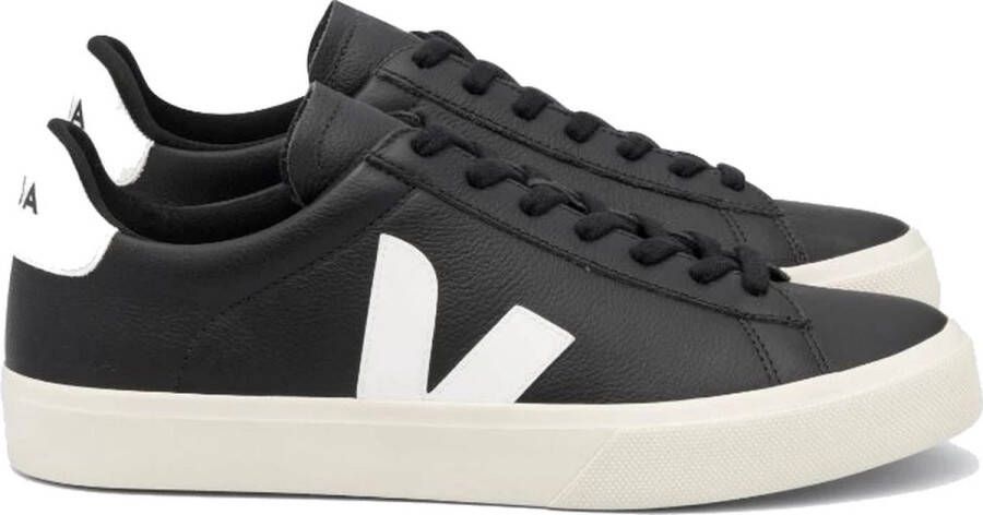 Veja Campo Sneakers in Black and White Chromefree Leather Zwart Heren - Foto 4