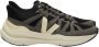 Veja Zwarte Sneakers Ronde Neus Vetersluiting Multicolor Heren - Thumbnail 1