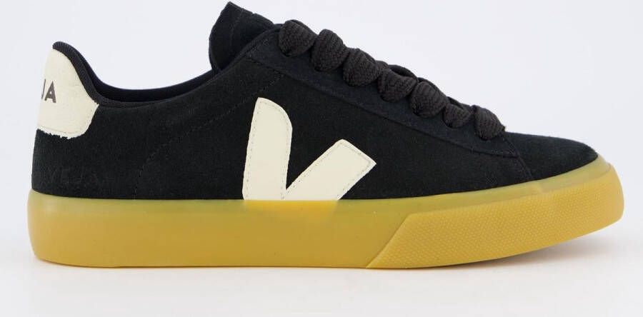 Veja Zwarte Suède Sneakers Black
