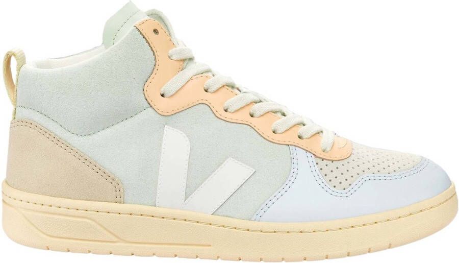 Veja Jade White Multicolor Suede Sneakers Multicolor Dames