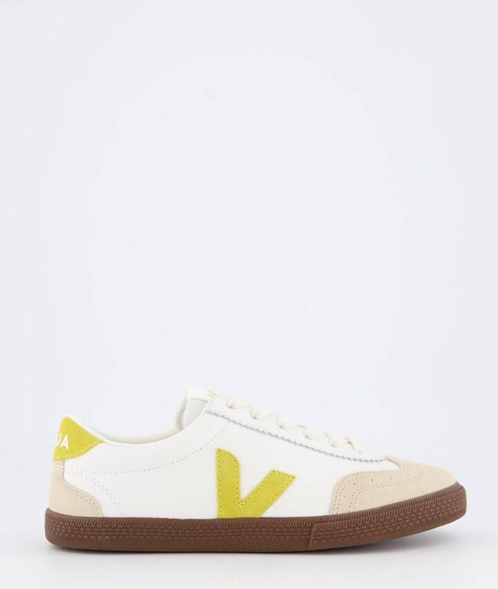 Veja Witte Leren Liquor Bark Sneakers White Dames