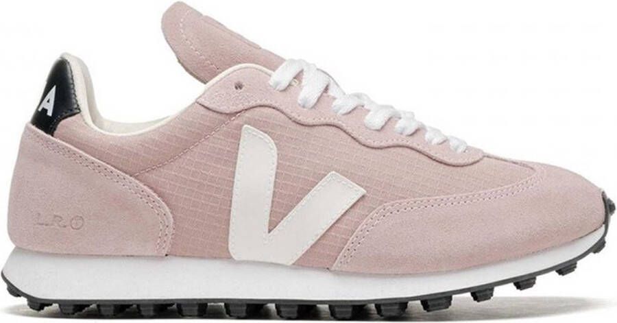 Veja Sneakers van Gerecycled Polyester met Biologisch Katoenen Veters Pink Dames