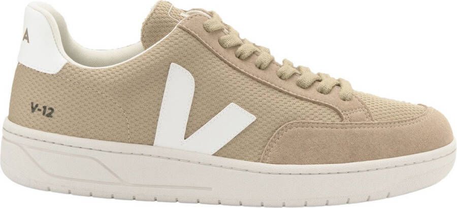 Veja V 12 Alveomesh Dune White Brown Beige Heren